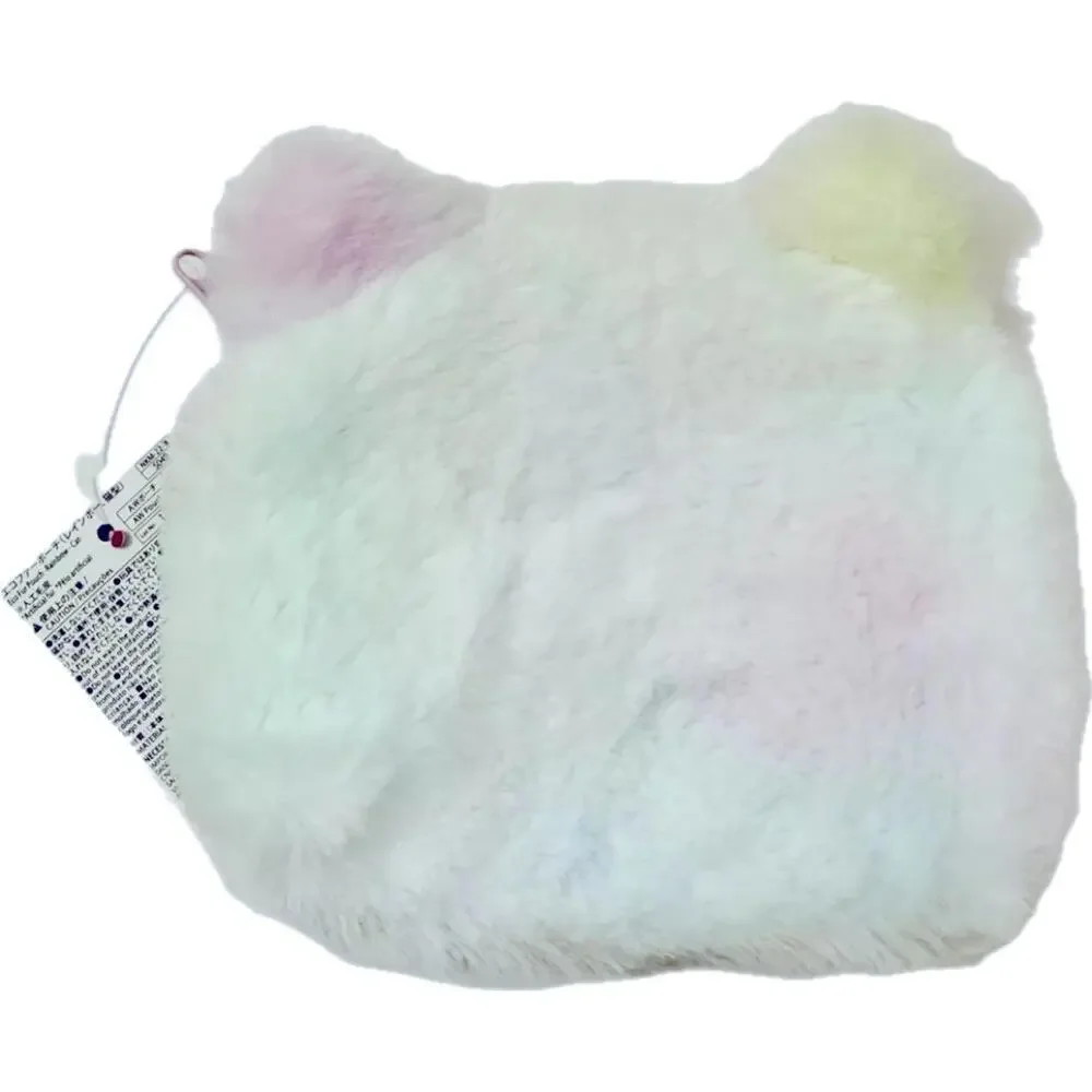 Cat Ear Pouch SET OF 2, Rainbow Ombre Tie Dye Purple Blue Kawaii